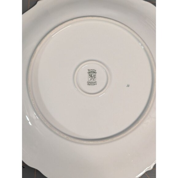 Vintage Bavarian Fruit Design Plate Gold Trim Bavaria Schumann Germany 56 - Picture 7 of 10